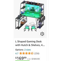 Gaming Desk & Shelves