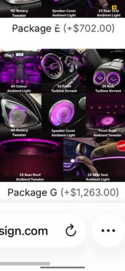 C43-63 amg ambient light full kit package g