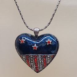 VINTAGE HEART SHAPED FLAG 