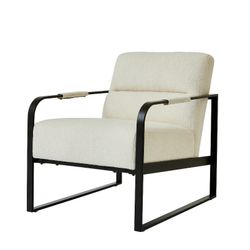 New In Box  Ivory Bouclé Accent Chair $100  Better Homes & Gardens