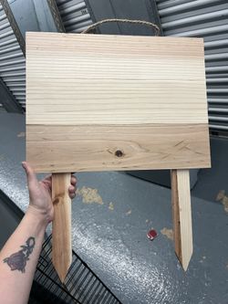 Blank Wooden Picket Sign - 7 For Sale