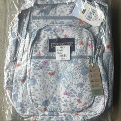 Jansport Big Student Backpack Fluttering Fields (butterfly) 