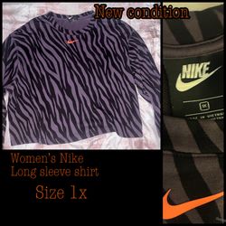 $8 women’s 1X Nike shirt like new