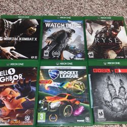 Group Of Xbox One Games