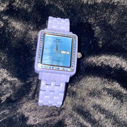 Oniss Blue Sapphire Crystal Square Watch