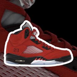 Jordan 5 Retro “Raging Bull”(2021’) size(11). In Mens. DS(New). Now Available!! $230 Cash. Trades always welcome. 🔴🔴🔴🐂