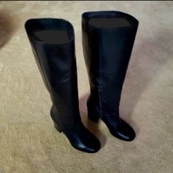 Via Spiga Leather Knee High Boots - Size 10