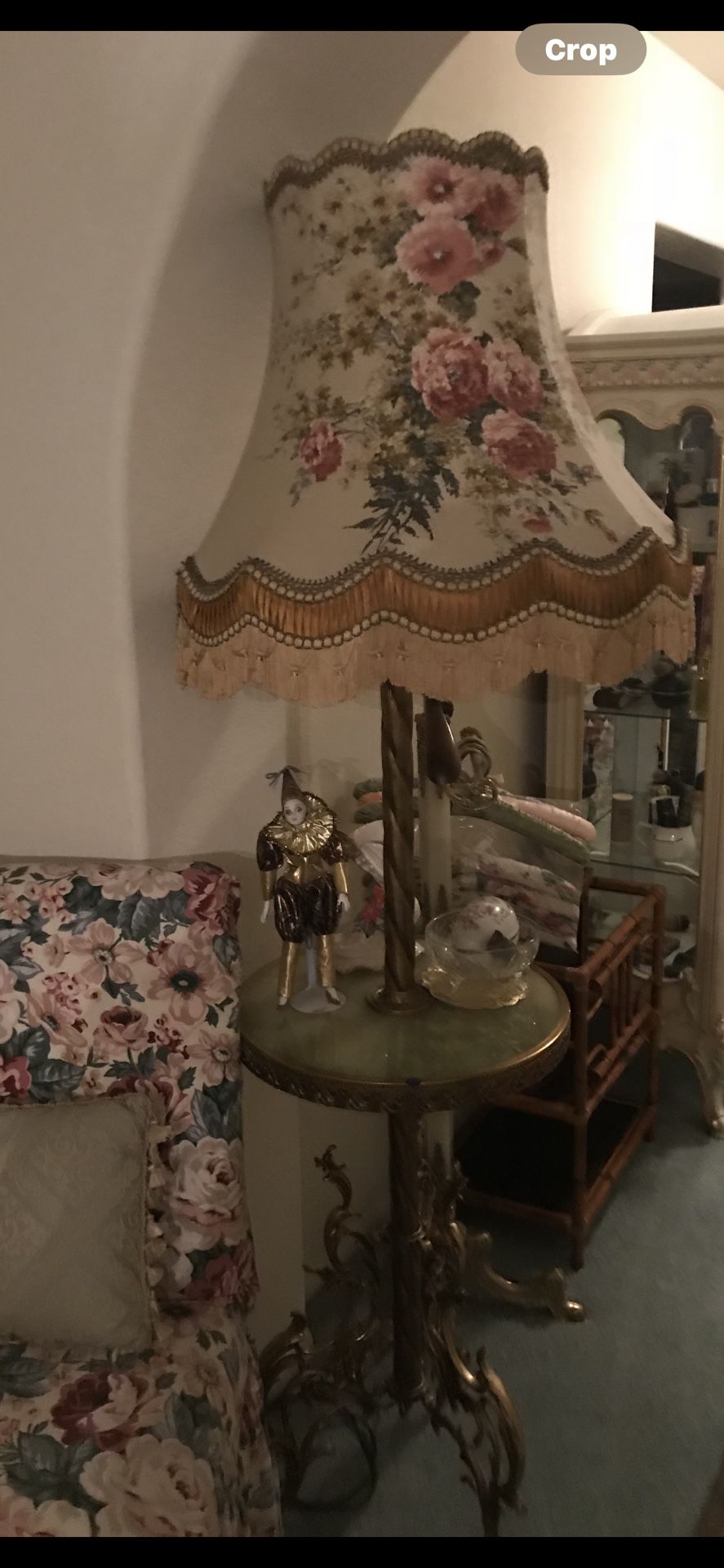 Antique Floor Lamp Table