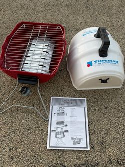 Keg-A-Que Portable Propane Grill – Keg Shaped, Like New, Great for Tailgating