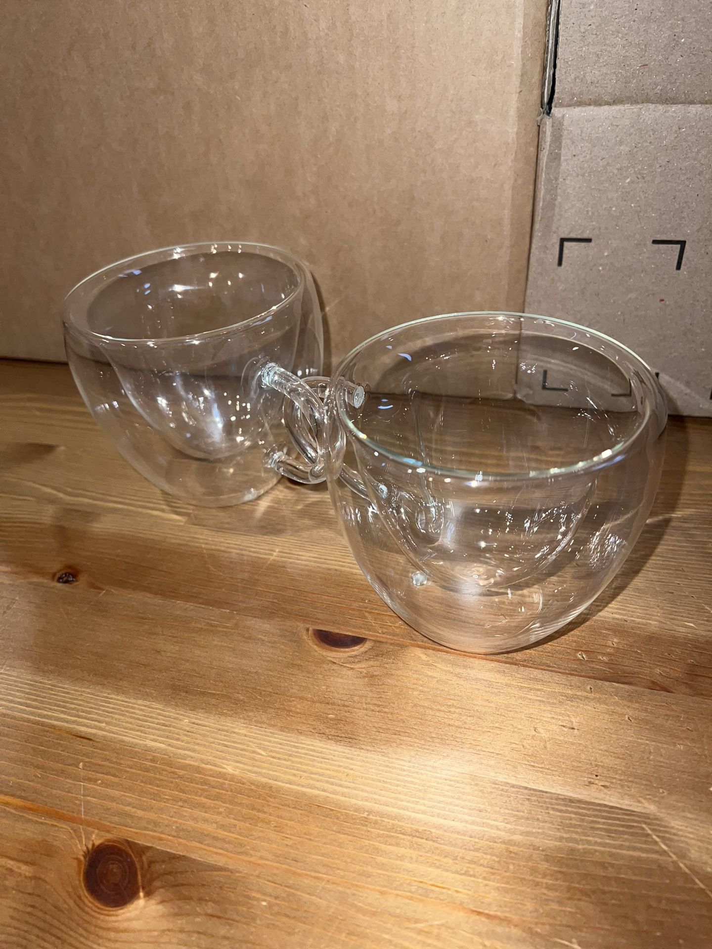 Heart-Shaped Double Wall Cups (Set of 2) – New