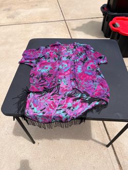 Purple tye dye Shaw