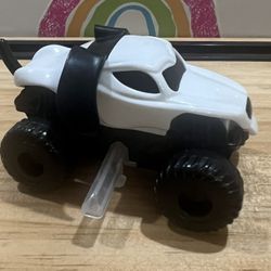MONSTER JAM TRUCK  - 4 INCH - WHITE & BLACK