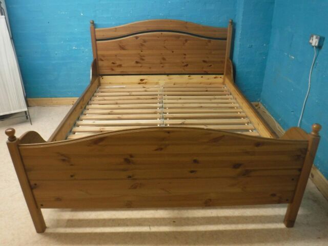 Ikea Leksvik bed frame and under bed storage