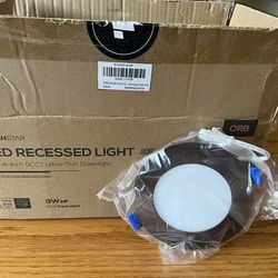 NIB - TORCHSTAR 4" 5CCT Recessed Lighting with J-Box, Dimmable Canless, Oil Rubbed Bronze, 5-Pack