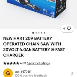 Chain Saw And Weed Eater Hart 