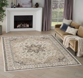 7'10” x 9'10” Nourison Briar Area Rug - Rose