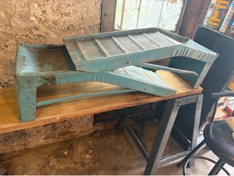 Vintage Sears blue steel car ramps