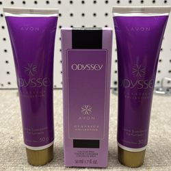 (1) Avon Odyssey Classics Collection Cologne Spray (2) Perfumed Skin Softener 