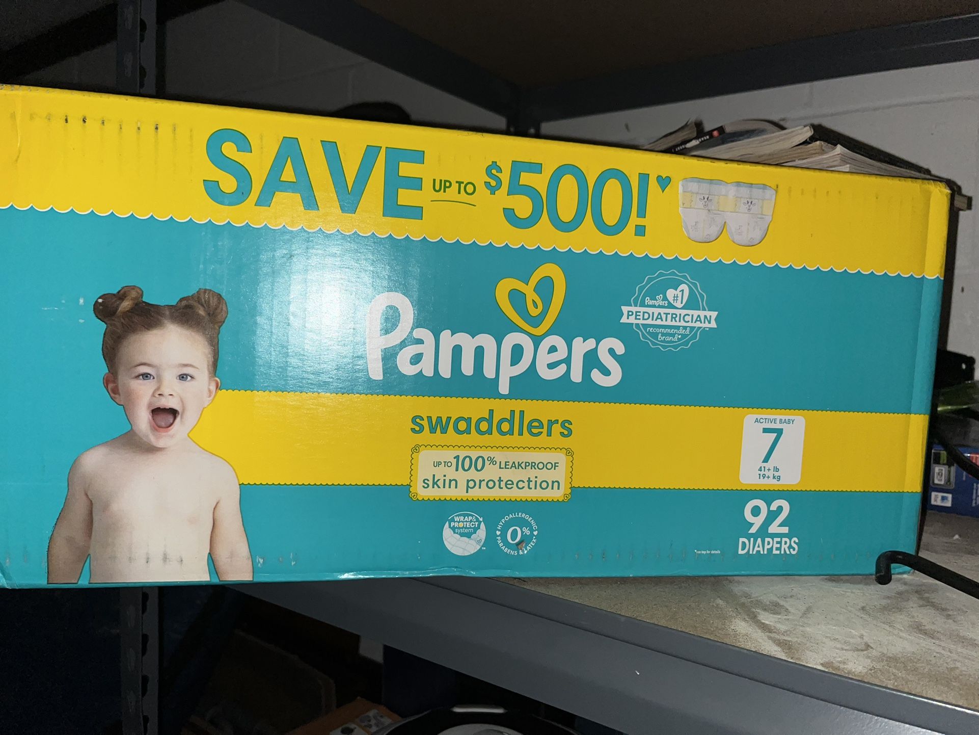 Toddler Size 7 Swadler Diapers Pampers