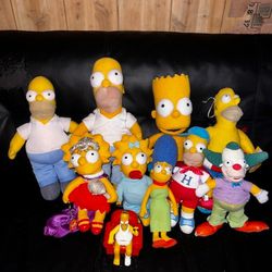 THE  SIMPSONS FAMILY PLUSHIES 