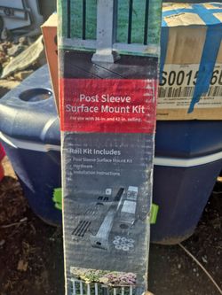 Post sleeve surface mount kit new box has been outside contents are new