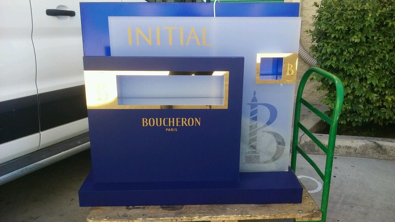 Perfume Display With Built In Light