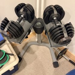 Nautilus Adjustable Dumbbell W/stand