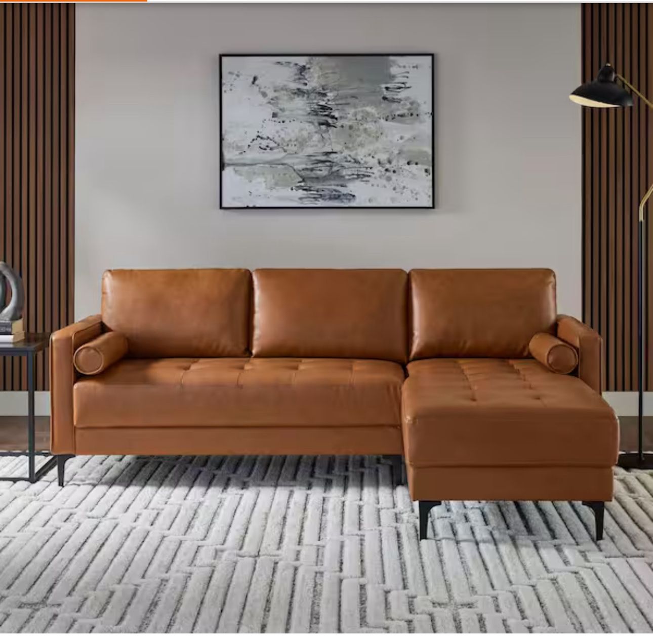 StyleWell Faux Leather Sofa