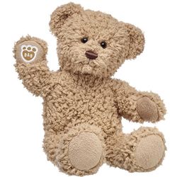 Build-A-Bear WorkshoTimeless Teddy stuffed animal.  Featuis a classic teddy bear design featuring shaggy brown fur and a friendl