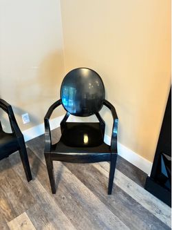 Louis Ghost Chair Black Acrylic