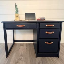 Refinished Navy Desk
