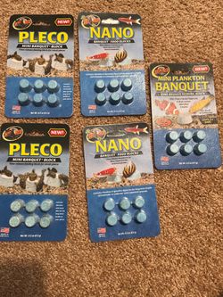 Fish food blocks