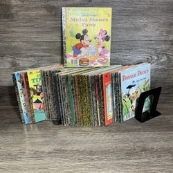 Vintage a Little Golden Books 33 Book Lot