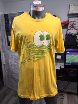 Nike x Misha Hollenbach Yellow The Running Man Print T Shirt XLarge Vintage Rare
