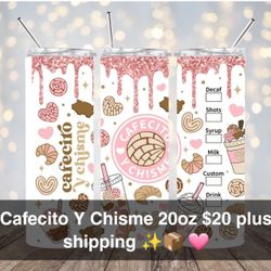 Cafecito Y Chisme 20oz Tumblers