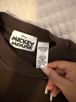 Disney Mickey Mouse Brown Top Size XS