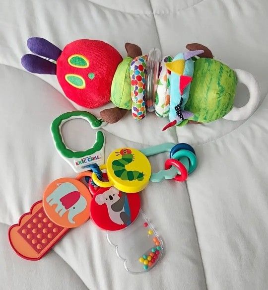✅️ Baby 2pc Caterpillar Activity Toys• Great Condition• $15firm