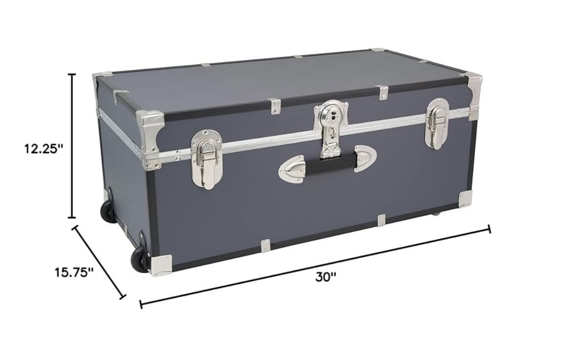 Heavy-Duty Storage Trunk with Wheels – 30” – Excellent Condition!