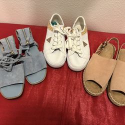 Women’s size 7.5 shoes sandals - $5 Each or $15 for ALL - Simi valley