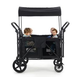 四人推车 四人座 儿童四轮推车，(contact info removed)10

Wagon Stroller for 4 Kids, Wagon Cart with 4 High Seats and Removable Canopy, Foldable Stroller Wagon (Black