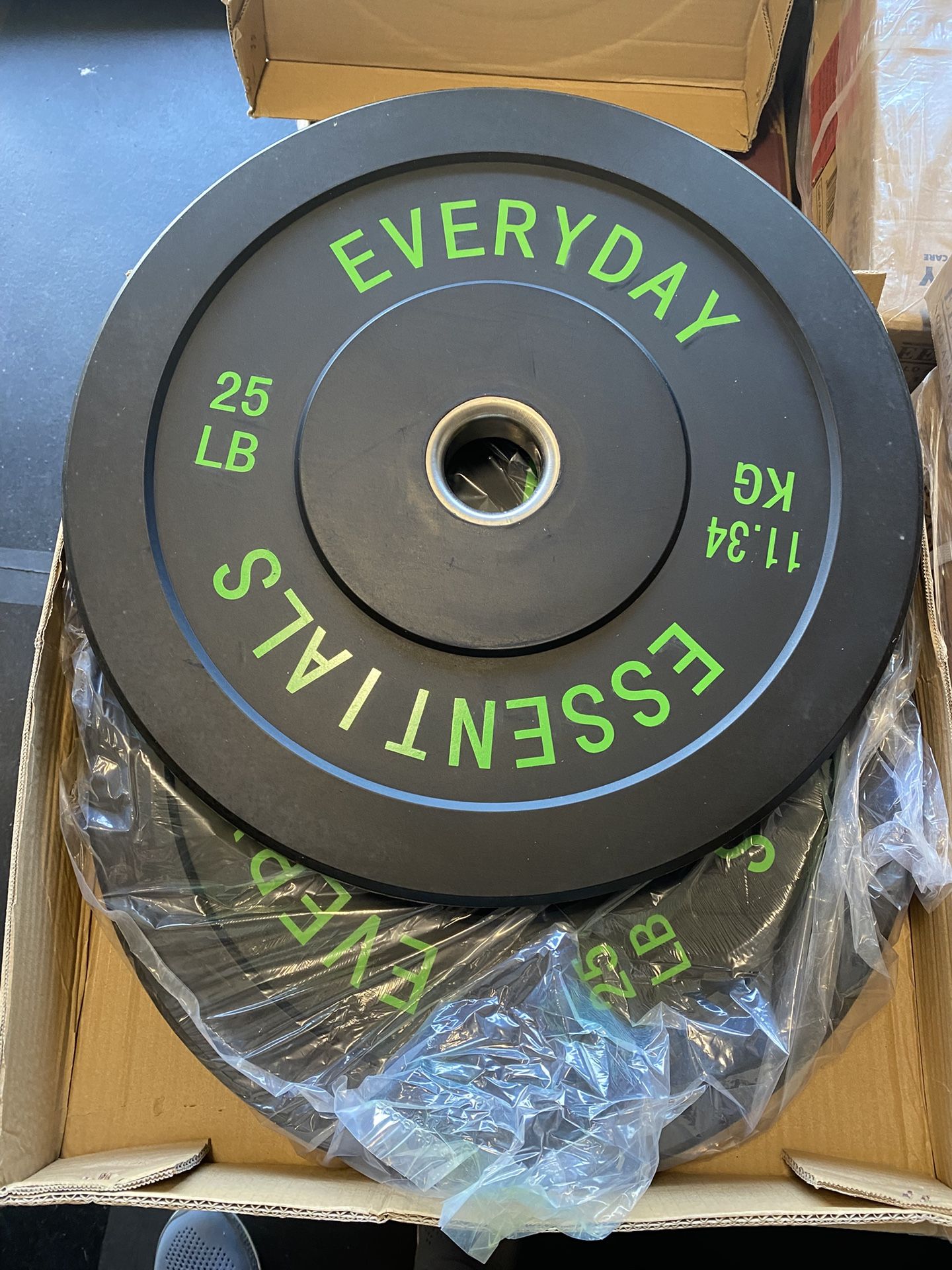 Brand New 25 lb Bumper Plates pair