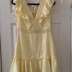Audrey parks-francesca’s Brand yellow Summer Dress. 