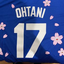 Blue Los Angeles dodgers Ohtani Tokyo series jersey