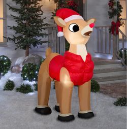 NEW Christmas 5.5FT Rudolph Airblown Inflatable