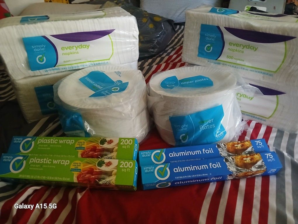 Disposable Plates, Napkins, Plastic Cups & more... 