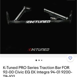 K Tuned Pro Series Traction Bar For A 92-00 Civic Ek Or Eg Or A 94 -00 Integra