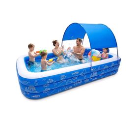 Patbrela inflatable pool with canopy