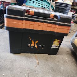 Tool Box With Plumming Supplies 