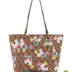 Guess Noelle Elite Floral Logo Tote Bag
