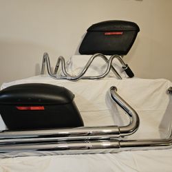 Harley-Davidson Parts Bundle – OEM Saddlebags, Handlebars & Screamin’ Eagle Exhaust - $500 OBO